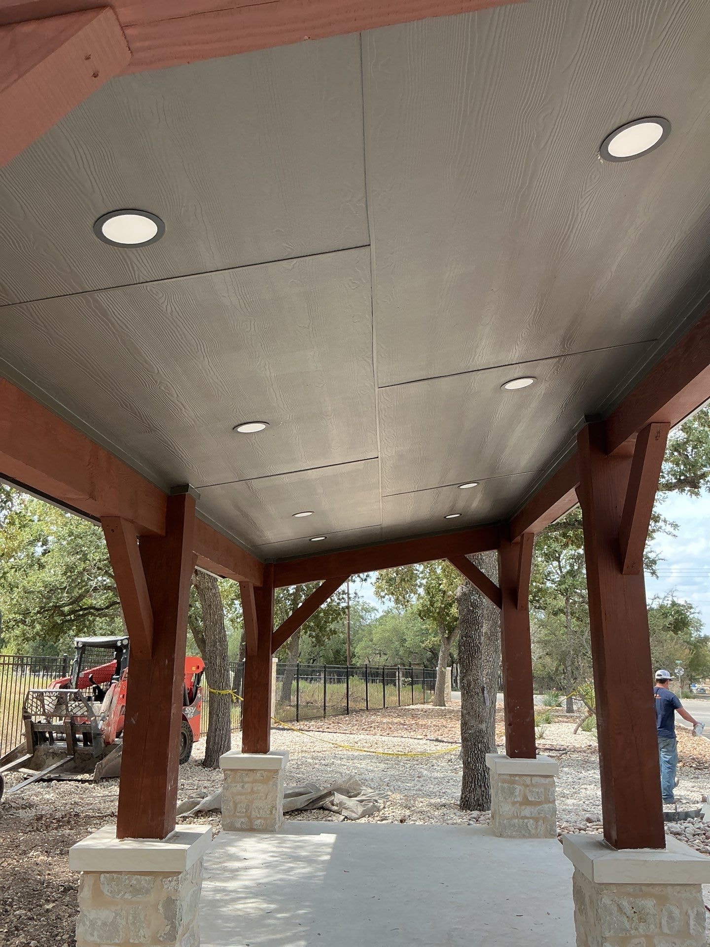 Kiosk recessed lighting installation — Tristar Services LLC