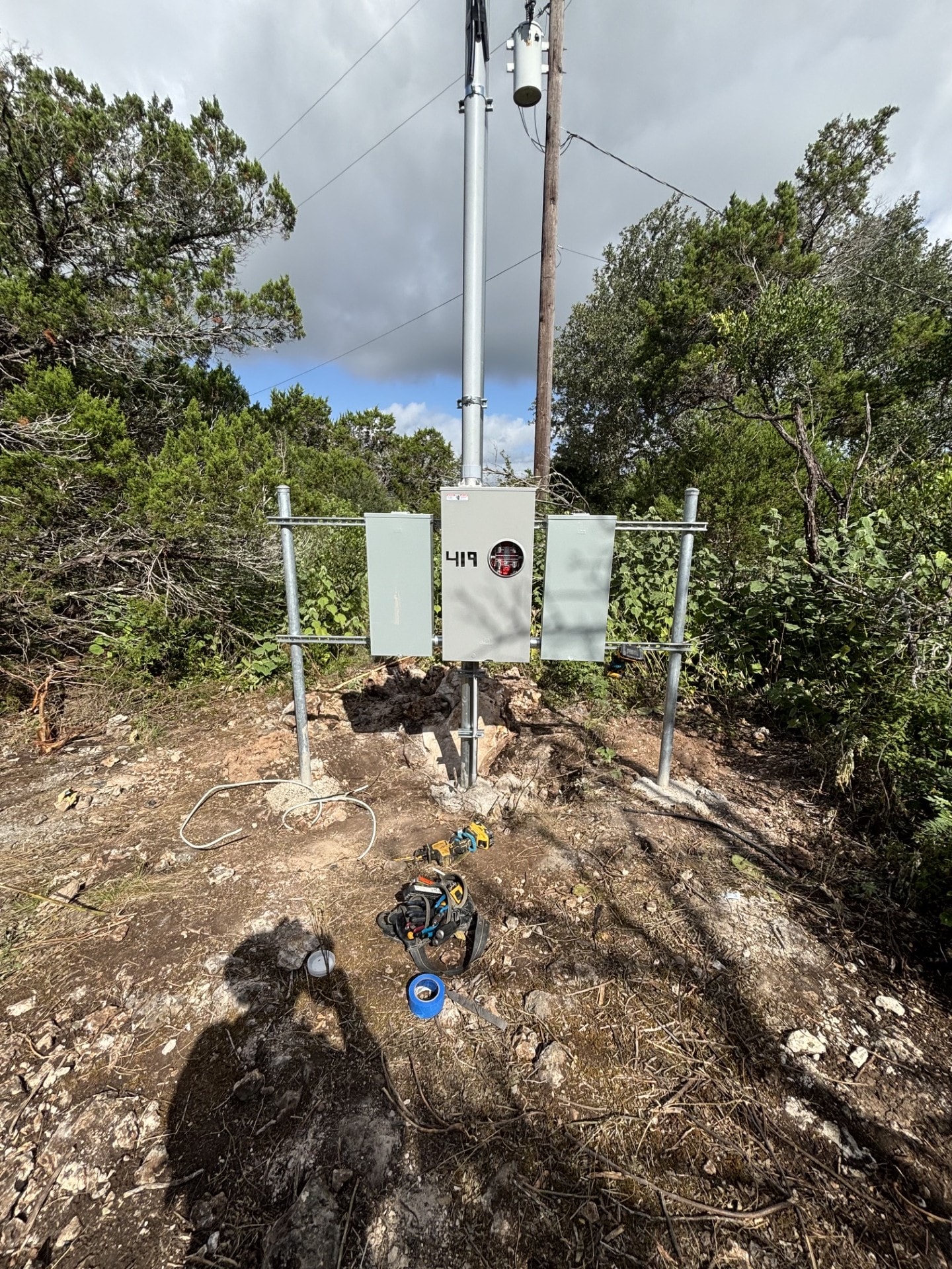 320A meter rack installation — Tristar Services LLC