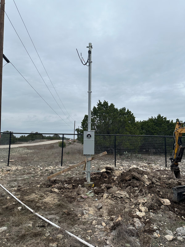 Meter pole installation — Tristar Services LLC