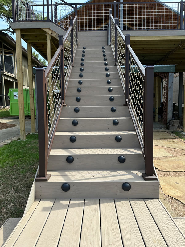 Patio lighting detail — Tristar Services LLC